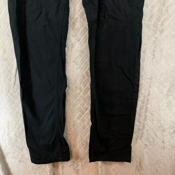 Iron Co Mens 34x32 Work Pants Black Slim Straight Stretch with Belt New - Picture 4 of 16